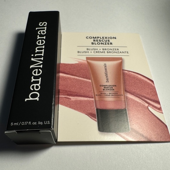 bareMinerals Complexion Rescue Bronzer Cream Blush & Bronzer .17oz Mini Travel - Picture 3 of 4